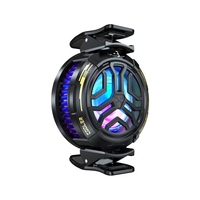 LEIZUN Nouveau F26 Radiateur magnétique à affichage numérique pour téléphone portable, avec anneau lumineux et ventilateur à vitesse réglable pour le gaming