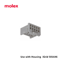 Molex 2.0mm Pitch 501647 Series 5016471000 2P Bornes à sertir en alliage de cuivre Connecteur femelle fil à fil