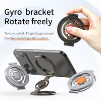 Support magnétique pliable pour téléphone avec rotation à 360 degrés, en alliage de zinc, support de doigt, vente en gros OEM