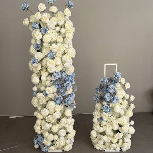 Arco di <span class=keywords><strong>fiori</strong></span> artificiali personalizzato con sfondo di <span class=keywords><strong>fiori</strong></span> di vendita caldo per cerimonia di decorazione di nozze all'aperto artificiale - Product Image 3