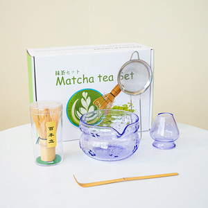 Astief Caja de regalo impresa personalizada Bebida Azul claro Rosa <span class=keywords><strong>Matcha</strong></span> Vidrio <span class=keywords><strong>Matcha</strong></span> Herramientas para hacer té Juego de cuencos <span class=keywords><strong>con</strong></span> pico - Product Image 5