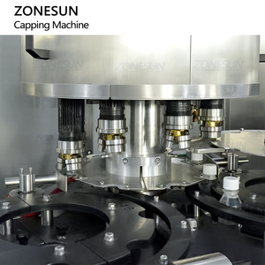 ZONESUN ZS-XG440M automatique haute vitesse rotatif 8 têtes boisson cosmétique bouteille en plastique bouchon à visser Machine de capsulage avec chargeur de bouchon - Product Image 2