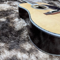 Guitare acoustique D45 41 pouces, table en épicéa massif, manche en acajou, dos et éclisses en palissandre massif, finition brillante, configuration 6 micros