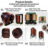Bobine d'inductance toroïdale Zw Power Sendust, filtre de mode commun, stockage d'énergie, filtrage, anti-interférence, fonctions de résonance, 16A