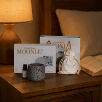 Diffuseur d'huiles essentielles Anji Newell, pierre de cristal, coffret cadeau d'aromathérapie avec cristal parfumé pour la maison et l'hôtel