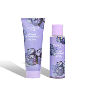 Blueberry Gift Set Box 250ML <b>Body</b> Splash 236ML Whitening <b>Body</b> <b>Lotion</b> for Women - Product Image 1