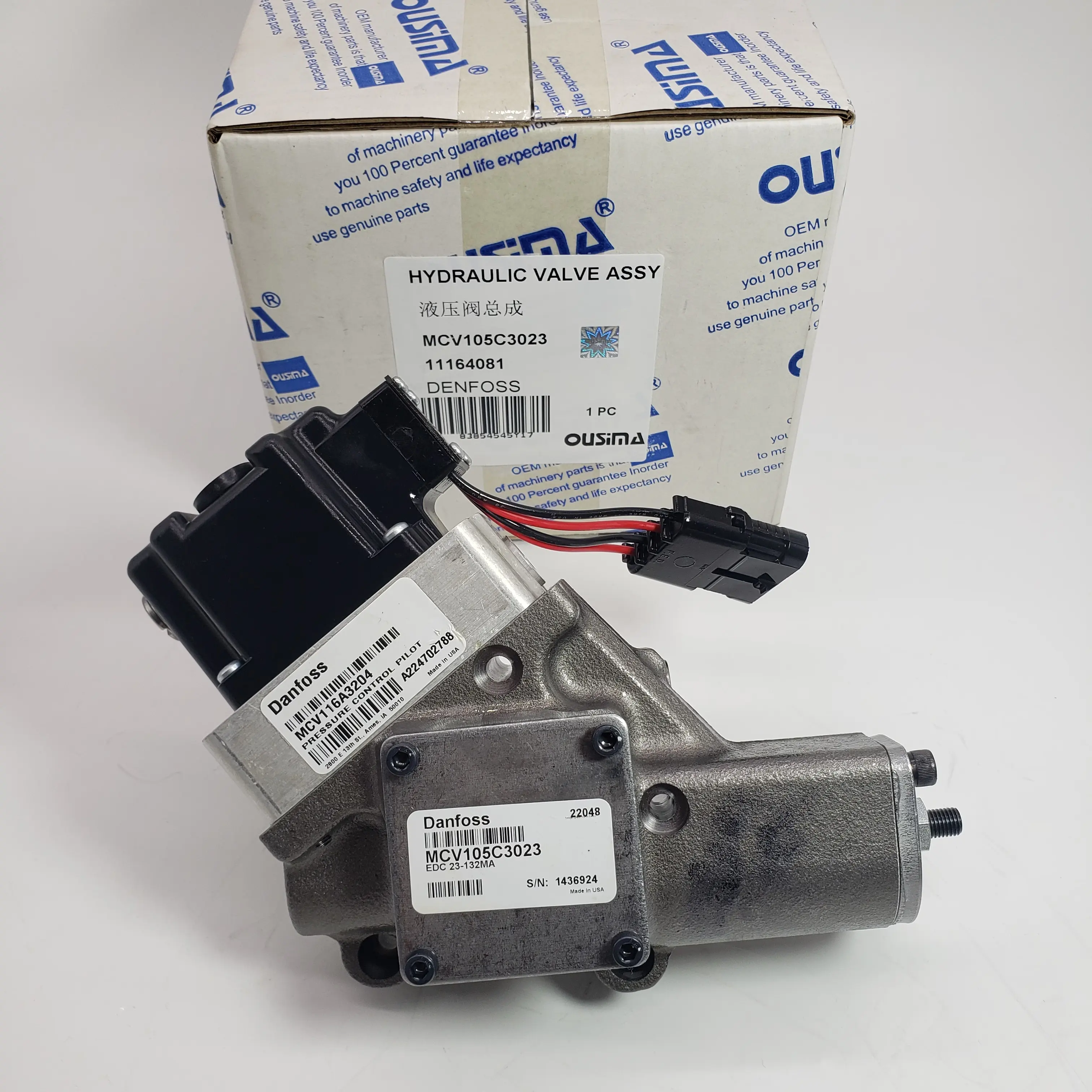 Sauer Danfoss Hydraulic Pump Valve Electronic Control Valve 11164081 MCV105C3023