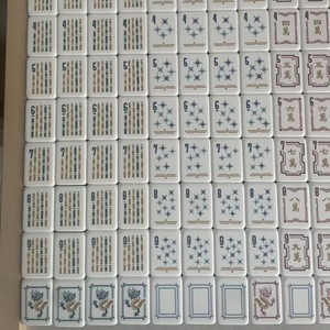2026 New American Mahjong <b>Set</b>: Durable, Portable, Eco-friendly Green Acrylic Tiles with Custom Sizes and Leopard Print Design - Product Image 4