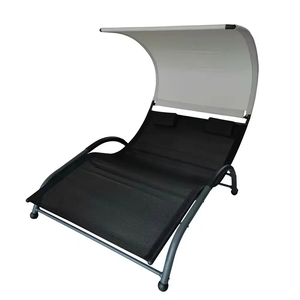 Meilleur prix pour chaise longue d'extérieur, chaise longue de piscine, lit de jour avec auvent en promotion - Product Image 2
