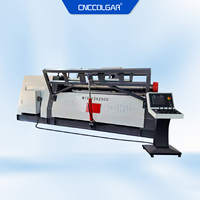 Machine à rouler le métal automatique 8x3200 CNC à haute efficacité, machine à rouler et à plier les tôles d'acier à quatre rouleaux