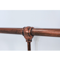 Cadre de lit en métal sur mesure, robuste, finition cuivre brossé à la main, style antique, pour mobilier d'hôtel