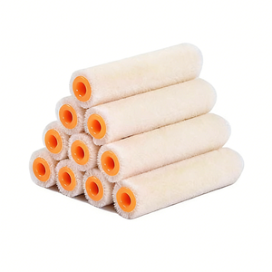 Rouleau à peinture miniature DECOWELL industriel et bricolage, 4 pouces, <span class=keywords><strong>recharge</strong></span> en mohair et mélange acrylique, compatible avec cadre métallique <span class=keywords><strong>de</strong></span> 6 mm, impression personnalisable - Product Image 1