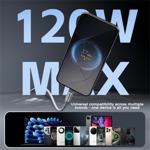 120W Đa-Giao Thức Nhanh Chóng Sạc Cáp Phổ Cáp Dữ Liệu Với Scp Pd3.0 Qc4.0 Đối Với iPhone Đối Với Samsung MacBook Máy Tính Xách Tay - Product Image 3