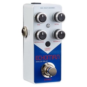 Pédale d'effets de guitare Echoman Analog Delay, blanc bleu, 600 ms de délai maximum - Product Image 3