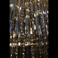 Lustre suspendu de luxe K9 en cristal, pour salon, hôtel, escalier, plafond