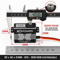 Servomoteur de direction XQ-S8050D 54kg étanche numérique sans noyau à couple élevé avec engrenage en acier inoxydable 8.4V pour voiture et camion RC 1/8