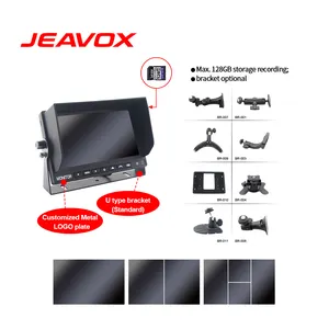 Wiederauf ladbare Batterie 1080P Magnetische Gabelstapler kamera 4 Bildschirm DVR Auto aufzeichnung Drahtloses Gabelstapler-Kamera-Monitors ystem für Gabelstapler - Product Image 5