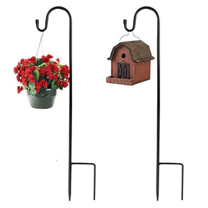 Wrought Iron Shepherd Hook 80cm 100cm Rustproof Outdoor <b>Garden</b> <b>Pole</b> <b>for</b> Bird Feeder Lantern Wedding - Product Image 2