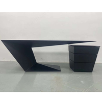 Lusso e Design moderno Z a forma di tavolo da lavoro per la casa solido superficie Executive Manager capo ufficio scrivania