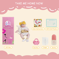 Poupée Reborn en Silicone Solide Faite à la Main de 18 Pouces, Design Réaliste, Jouet Doux, Poupée Tendance avec Vêtements Interchangeables – Meilleure Vente