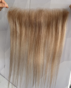 Prótesis capilar frontal HD con encaje para mujer, cabello humano europeo para disimular la calvicie en la frente - Product Image 6