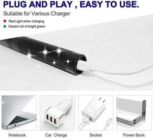 Puntero Láser Verde Recargable por <span class=keywords><strong>USB</strong></span>, Luz Láser Verde <span class=keywords><strong>303</strong></span> con Cabezal de Estrella - Product Image 3