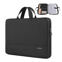 Sac d'affaires tendance pour femmes Sac d'ordinateur portable Grande capacité Beige Porte-documents pour femmes avec logo
