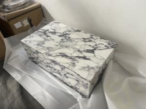 Mesa de Centro Moderna de Lujo, Estilo Europeo, Natural, Cuadrada, Cúbica, de Alta Gama, Duradera, Impermeable, Blanca, Negra, Tamaño Personalizado - Product Image 5