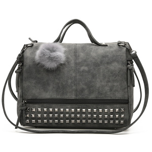 Bolso de mano de cuero con remaches para mujer, estilo Rohorse, bandolera, mensajero, tote, casual - Product Image 1