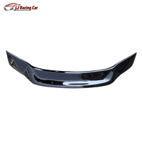 Accessoires de voiture Noir brillant/Fibre de carbone Look ABS Arrière Coffre de voiture Spoiler Wing Trim Cover pour Mitsubishi Lancer EX