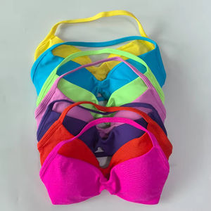 Sujetador Deportivo con Tirantes, Top Corto para Gimnasio, Sujetador Halter sin Costuras, Alta Elasticidad, Copas Extraíbles, Push-Up, Espalda Descubierta, Ropa de Yoga - Product Image 3