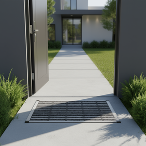 Paillasson en aluminium Astra Excellence 45x75cm Anthracite pour usage extérieur - Product Image 3