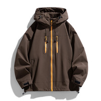 Aoyema personnalisé nouvelle mode à la mode hommes femmes à capuche poche latérale fente fermeture éclair respirant décontracté veste ample pour la randonnée Sport