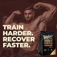 Aeglewell Harga Grosir Terjangkau 100% Whey Protein Asli Campuran Bubuk Rasa Original Pertumbuhan Otot Dewasa 20-29g Protein 2 lb /32