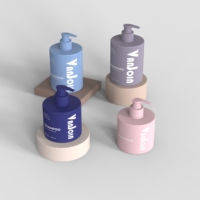 Flacon pompe en plastique cosmétique de 300 ml et 500 ml pour lotion corporelle, shampoing, savon liquide pour les mains, nettoyant pour le visage, gel douche, après-shampoing
