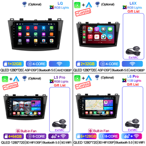 Lehx Pro <span class=keywords><strong>Android</strong></span> 12 Auto Carplay đài phát thanh xe cho Mazda 3 2010-2012 đa phương tiện Player GPS navigation stereo 2 DIN autoradio - Product Image 4