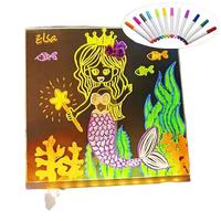 Tableau de Dessin Fluorescent Lumineux DIY, Tableau d'Affichage Acrylique Interactif, Tableau de Mémo Effaçable, Lumières de Nuit Décoratives