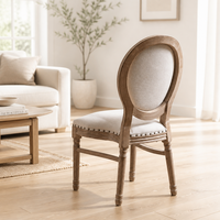 Chaise de salle à manger moderne en bois massif de style européen-américain avec dossier, pour la maison, l'hôtel, le café, ou comme chaise de coiffeuse de chambre.