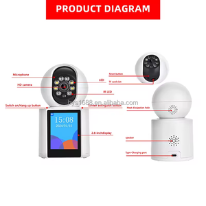 HD pin Powered video bé máy ảnh yiiot App từ xa không dây hai cách âm thanh video gọi Home IP <span class=keywords><strong>Camera</strong></span> với 2.8 inch màn hình - Product Image 6