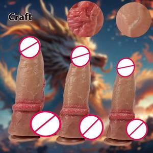 Dispositivo di masturbazione in Silicone liquido tirannosauro Rex Super spesso da donna europeo americano nuovo vibratore per il commercio estero - Product Image 4