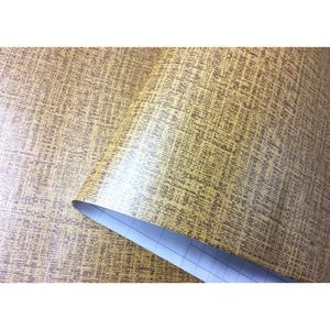 Film PVC auto-adhésif texturé en toile de jute, moderne et décoratif, avec colle de support pour la rénovation et le changement de couleur des meubles et des armoires - Product Image 3