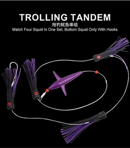 Señuelo <span class=keywords><strong>de</strong></span> <span class=keywords><strong>pesca</strong></span> <span class=keywords><strong>de</strong></span> calamar <span class=keywords><strong>para</strong></span> trolling en agua salada, PVC, 210g, 150mm/6 pulgadas, conjunto ensartado, bolsa <span class=keywords><strong>de</strong></span> malla, señuelo <span class=keywords><strong>para</strong></span> marlín - Product Image 5