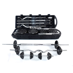 ผลิตอุปกรณ์ฟิตเนสยิมฟรี ชุดดัมเบลยกน้ําหนักสีดําปรับได้ 55KG - Product Image 1