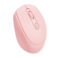 Mouse Nirkabel Ergonomis Optik USB Dual-Mode Warna-warni Macaron 4-Tombol Isi Ulang 2.4G DPI Dapat Diatur Grosir untuk Kantor