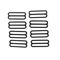 Ajustador Broche Bikini Traje de baño Personalizado Reutilizable O 8 9 forma Hebilla Anillo Deslizadores Ropa interior de metal Accesorios Correas Gancho Sujetador Hebilla