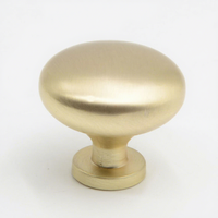Poignée de meuble ronde moderne en alliage de zinc pour armoires, placards, tiroirs et portes dorées/grises