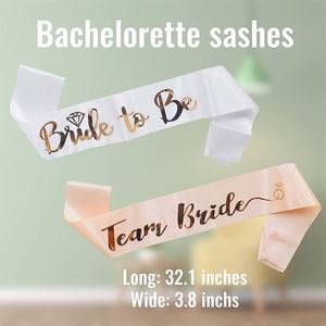 Ensemble de bannières Team Bride, accessoires de fête avec police <span class=keywords><strong>rose</strong></span> doré brillante - Product Image 2