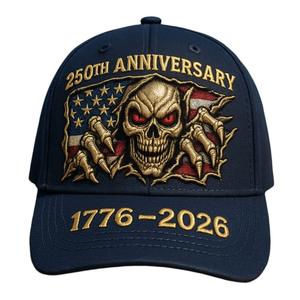 Gorra de Béisbol para <span class=keywords><strong>Hombre</strong></span>, Edición 250 Aniversario de EE. UU., Estilo Vintage Lavado, Protección Solar de Verano, Visera Curva, ODM - Product Image 1