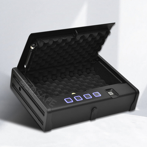CEQSAFE Coffre-fort numérique biométrique compact et résistant pour armes de poing avec port d'alimentation d'urgence Type C - Product Image 3