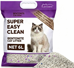 Litière pour chat en bentonite en gros OEM, forte absorption, sans poussière, sable minéral naturel, qualité supérieure, directement de l'usine - Product Image 1